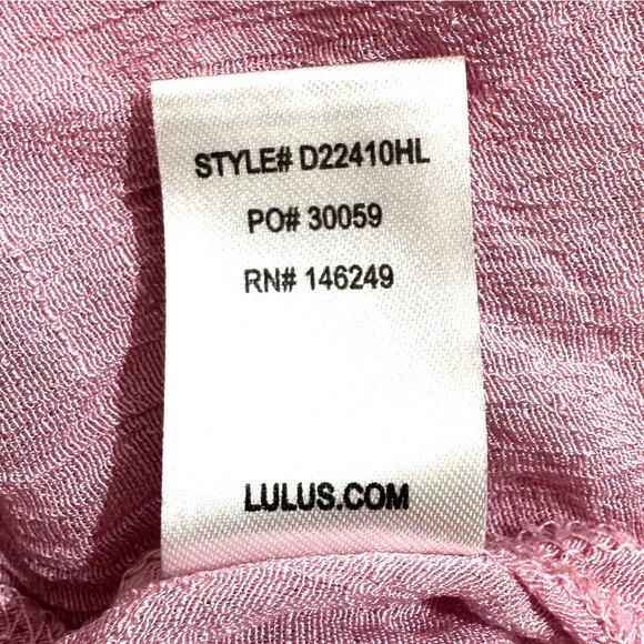 LULUS Espana Swim Coverup V-Neck Maxi Dress Pink Medium Resort Vacation Poolside - Picture 15 of 15